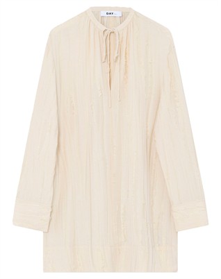 Glover Structured Fringes Kjole - Pistachio Shell